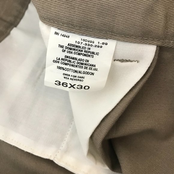 Savile Row Cotton Pant | Beige | 36x30 - Picture 12 of 13